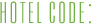 Hotel Code: 